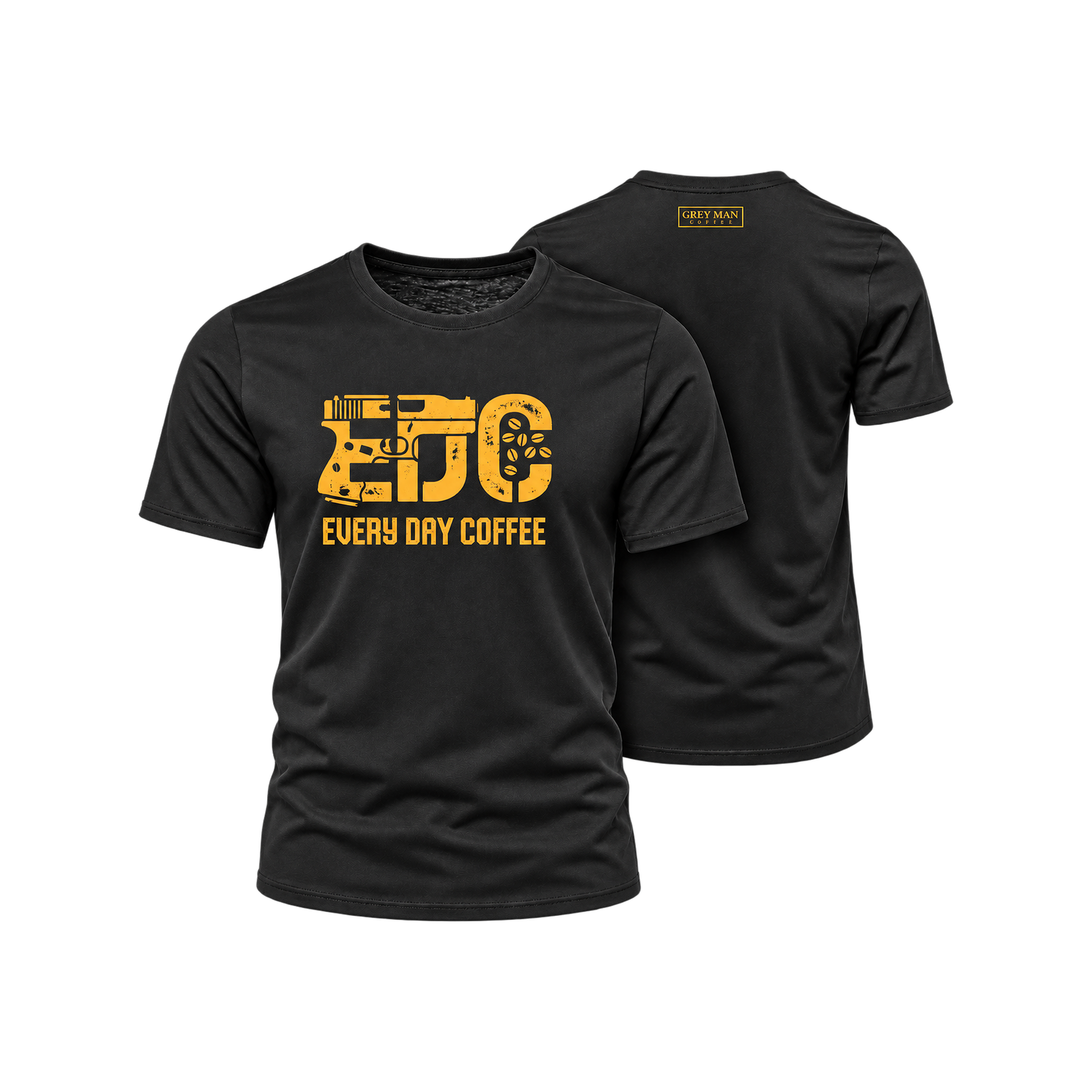 GREY MAN COFFEE TRIČKO – EDC (Every Day Coffee) – čierne