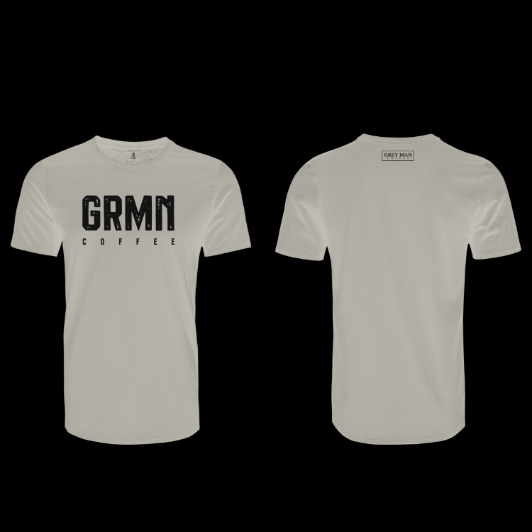 GREY MAN COFFEE TRIČKO – GRMN COFFEE – cement