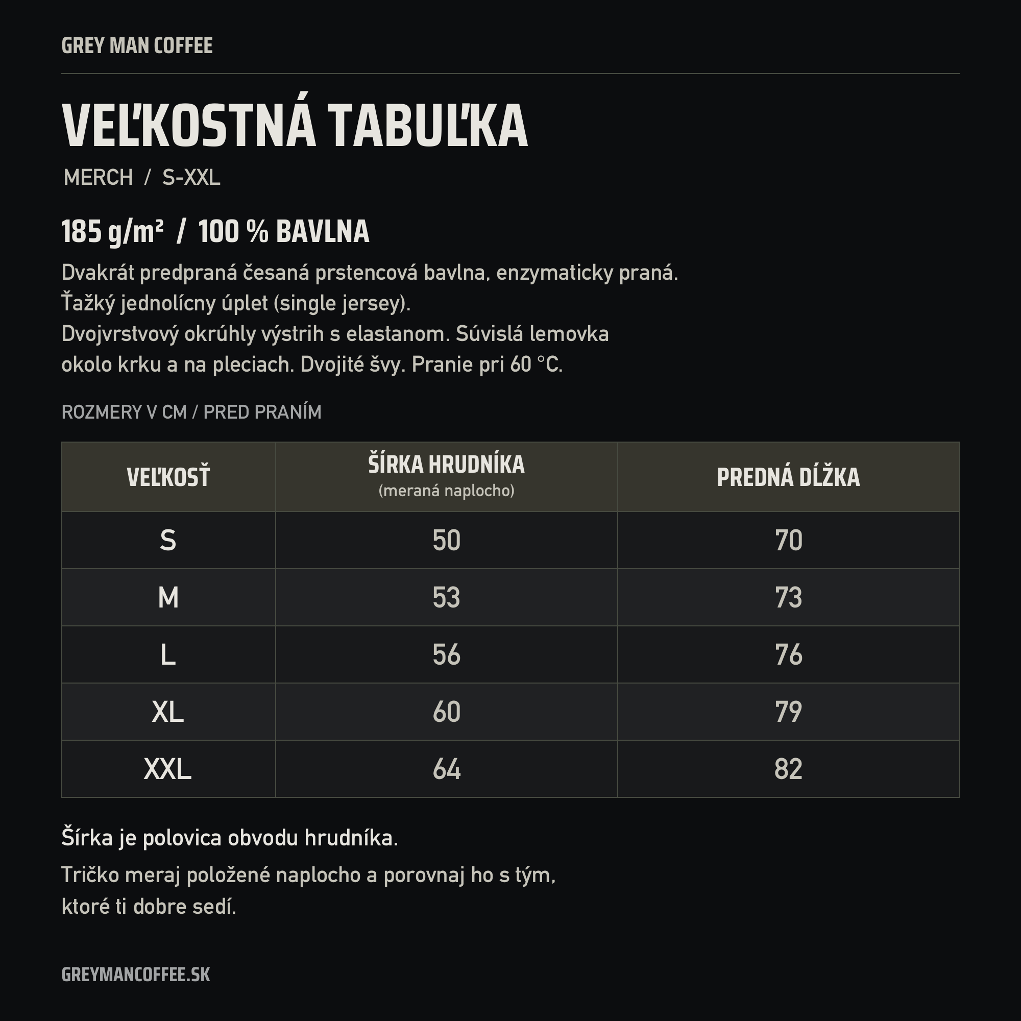 GREY MAN COFFEE TRIČKO – SIGNATURE — 2